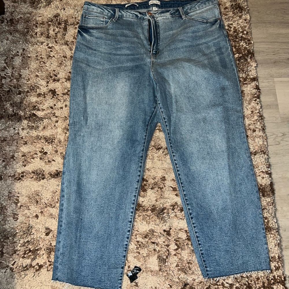 Ava & Viv high rise slim straight jeans